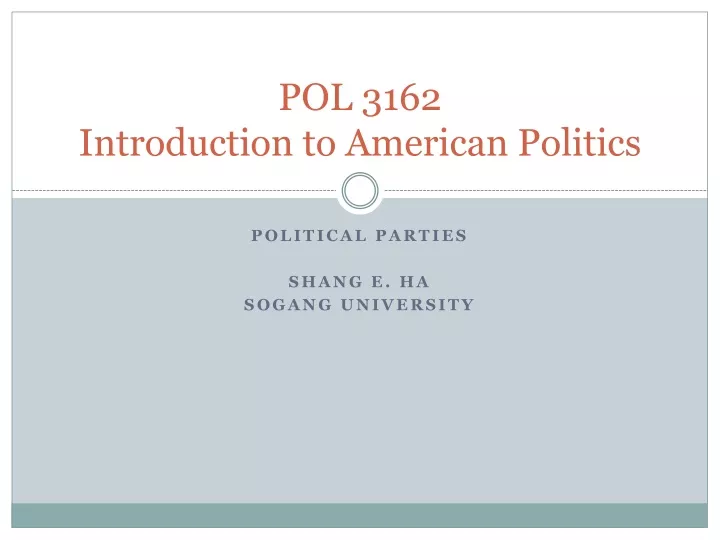 pol 3162 introduction to american politics