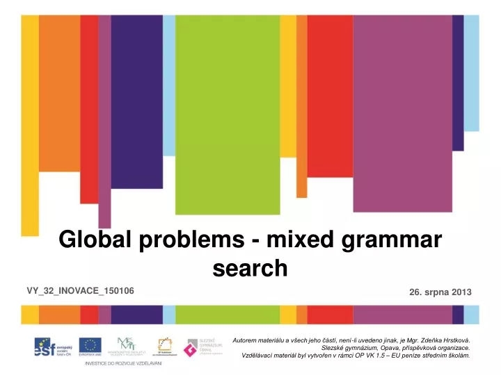 global problems mixed grammar search