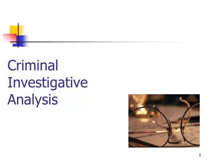 criminal investigative analysis