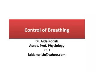 Control of Breathing