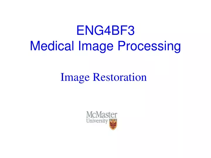 eng4bf3 medical image processing