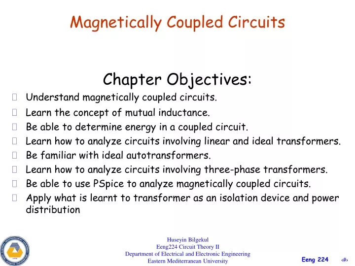 magnetically coupled circuits