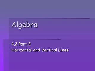 Algebra