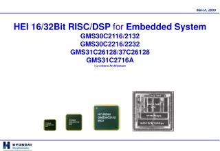 HEI 16/32Bit RISC/DSP  for  Embedded System GMS30C2116/2132 GMS30C2216/2232