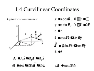 1.4 Curvilinear Coordinates