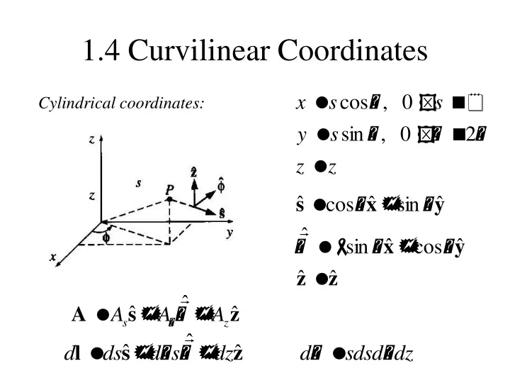 1 4 curvilinear coordinates
