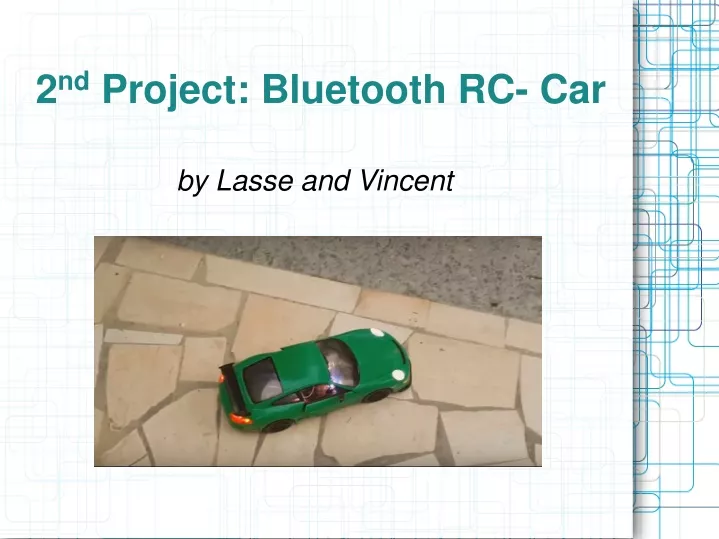 2 nd project bluetooth rc car