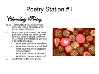 Poetry Station #1