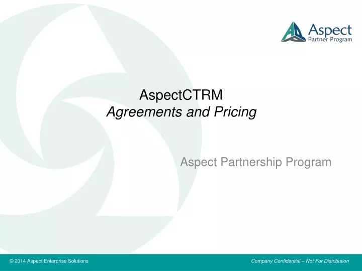 aspectctrm agreements and pricing