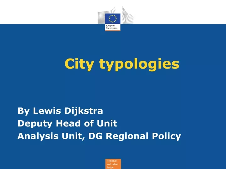 city typologies