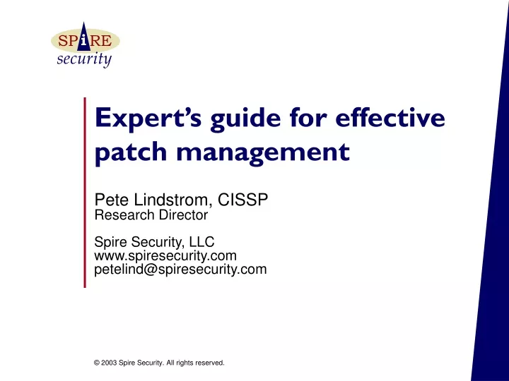 expert s guide for effective patch management