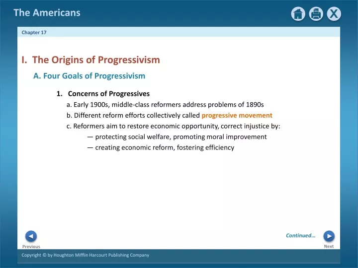 i the origins of progressivism