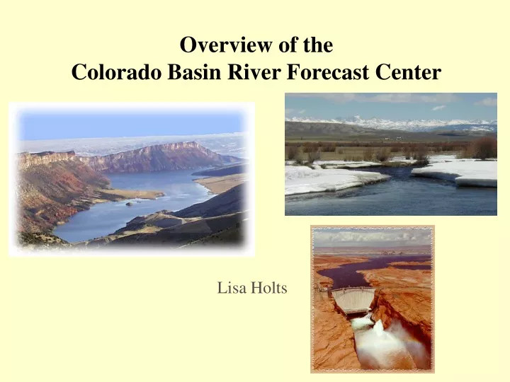 overview of the colorado basin river forecast