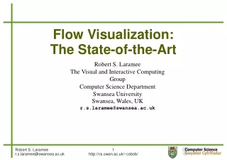 Flow Visualization:  The State-of-the-Art