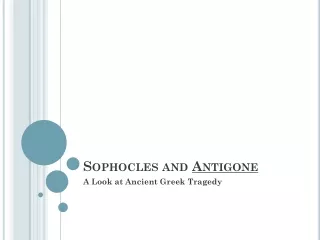 Sophocles and  Antigone