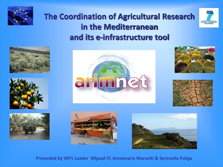 the coordination of agricultural research in the mediterranean and its e infrastructure tool