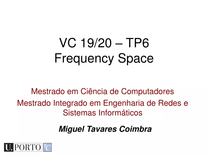 vc 19 20 tp6 frequency space