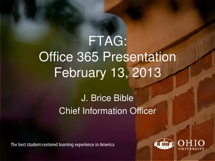 ftag office 365 presentation february 13 2013