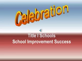 Title I Schools School Improvement Success