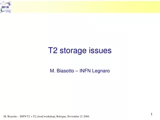 T2 storage issues