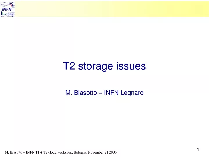 t2 storage issues