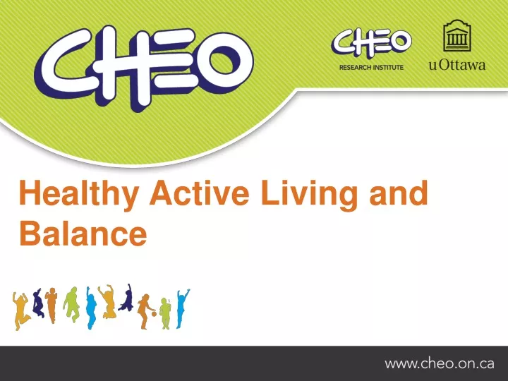 healthy active living and balance