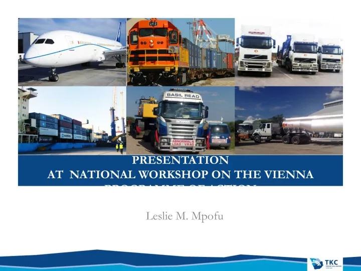 presentation at national workshop on the vienna programme of action