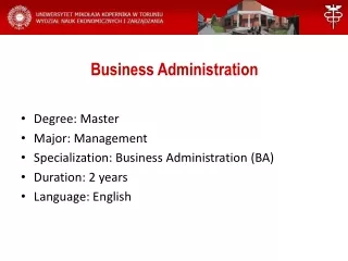 Business Administration