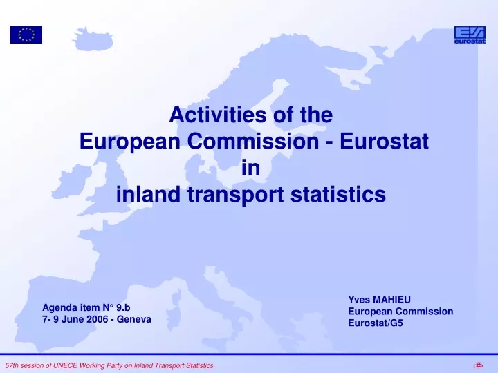 activities of the european commission eurostat