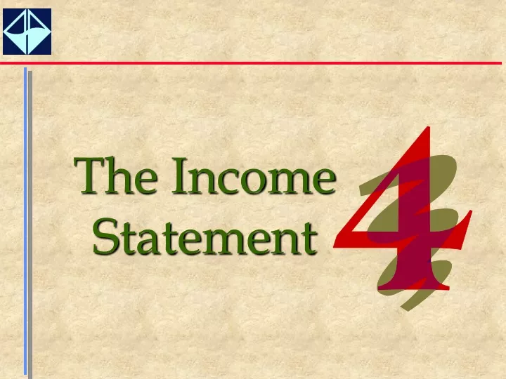 the income statement