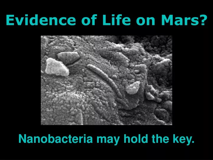 evidence of life on mars