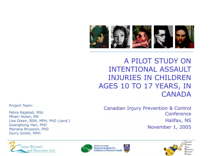 canadian injury prevention control conference halifax ns november 1 2005
