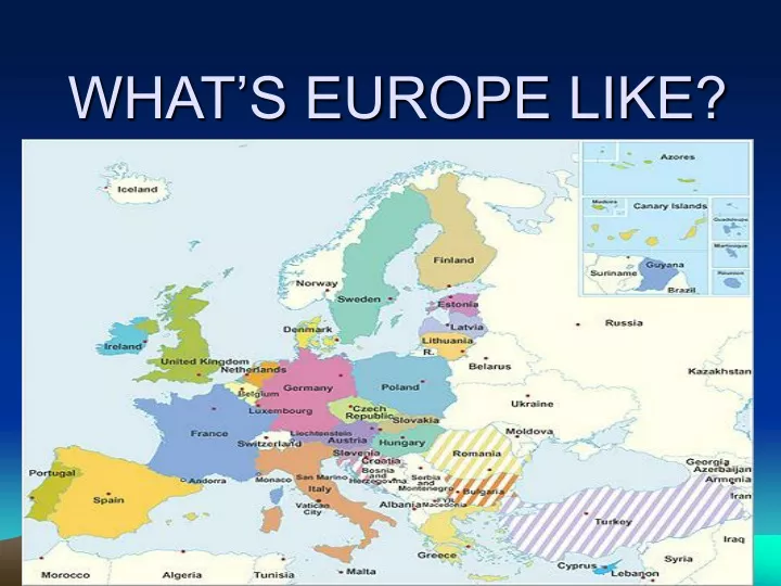 what s europe like