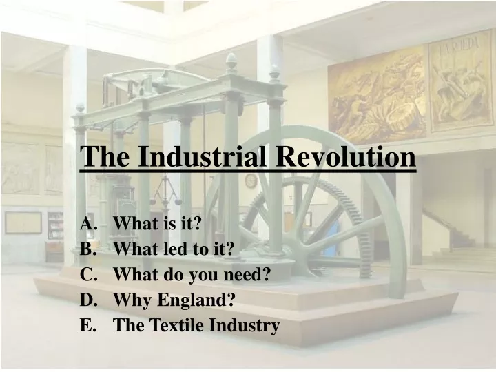 the industrial revolution