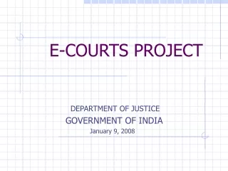 E-COURTS PROJECT