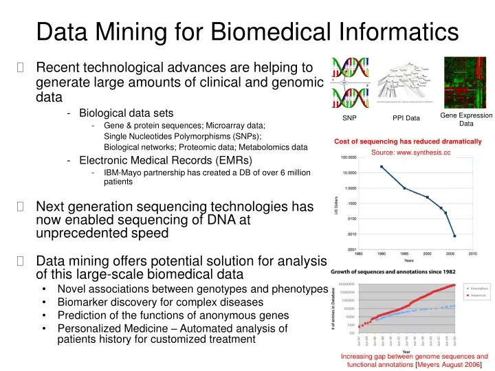 data mining for biomedical informatics
