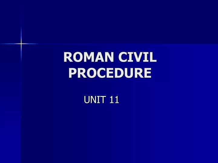 roman civil procedure