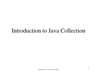 Introduction to Java  Collection
