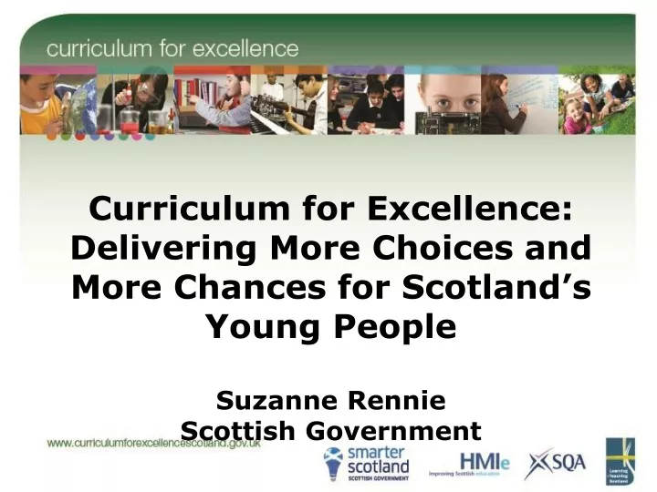 curriculum for excellence delivering more choices