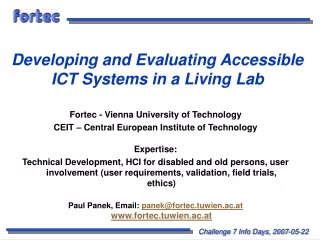 Developing and Evaluating Accessible ICT Systems in a Living Lab