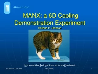 MANX: a 6D Cooling Demonstration Experiment Rolland P. Johnson