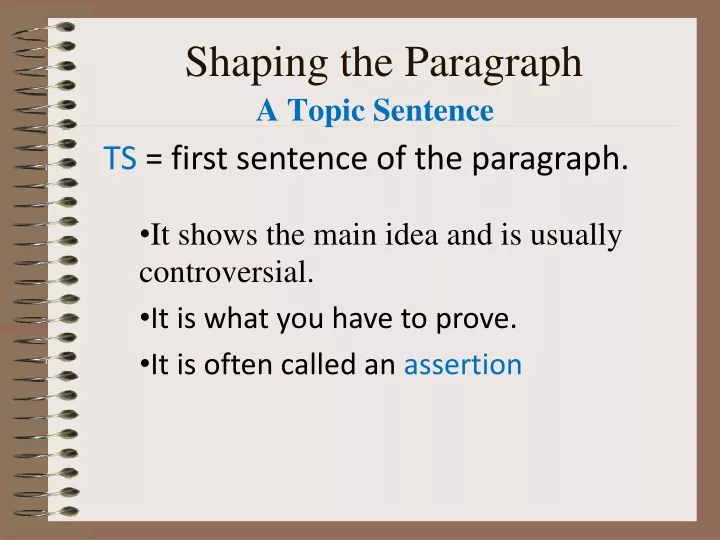 shaping the paragraph