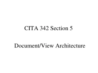 CITA 342 Section 5