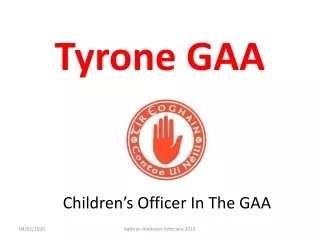 Children’s Officer In The GAA
