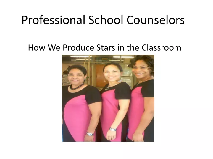 professional school counselors