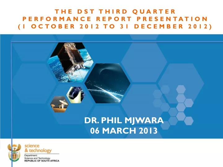 the dst third quarter performance report