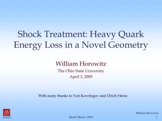 Shock Treatment: Heavy Quark Energy Loss in a Novel Geometry