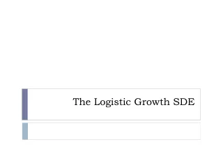 The Logistic Growth SDE