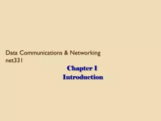 Data Communications &amp; Networking net331