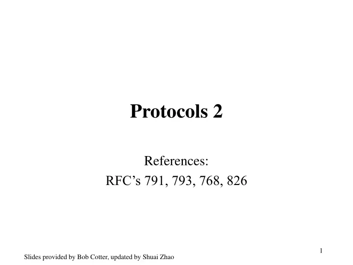 protocols 2